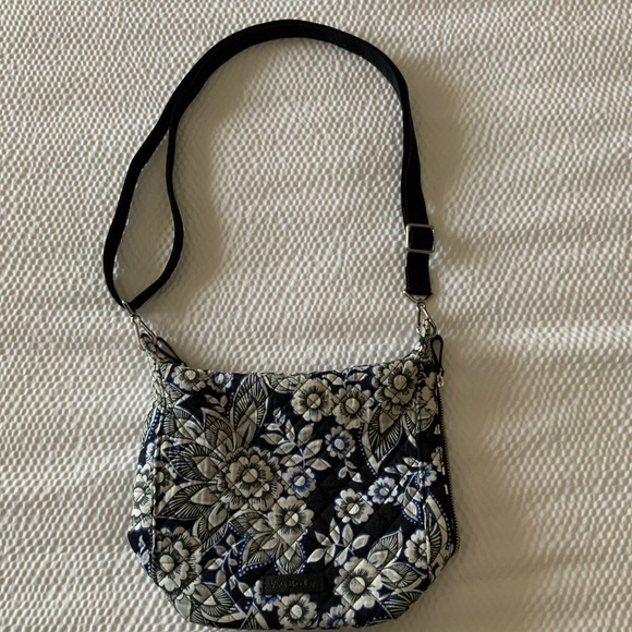 Vera Bradley Handbags - Vera Bradley Carson Mini Hobo Crossbody Purse in Snow Lotus Handbag